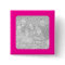 Pink Framed Square Photo Button