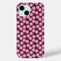 Pink Frangipani Flower Seamless Pattern