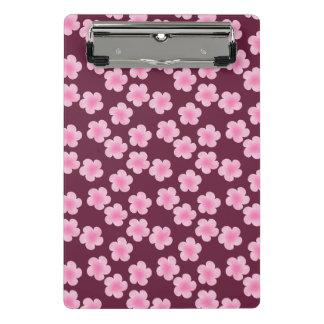 Pink Frangipani Flower Seamless Pattern Mini Clipboard