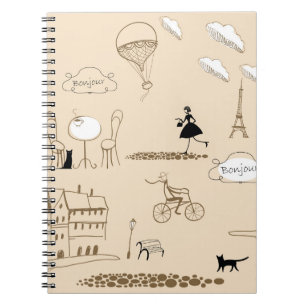 Pink French: Chic Pattern Design. Notebook