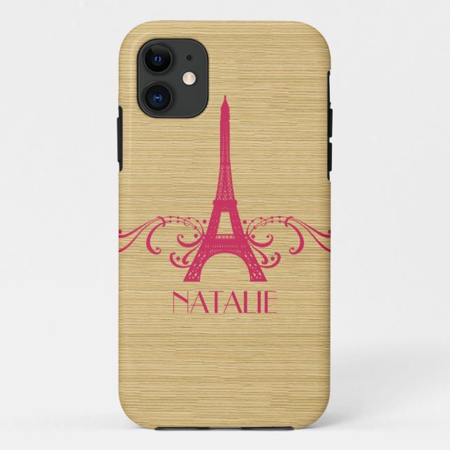 Pink French Flourish BT iPhone 5 Case (Back)