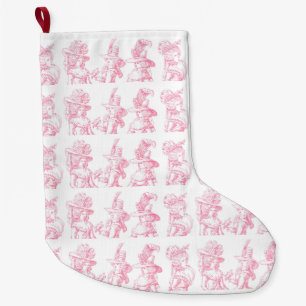 Pink French Ladies Large Christmas Stocking
