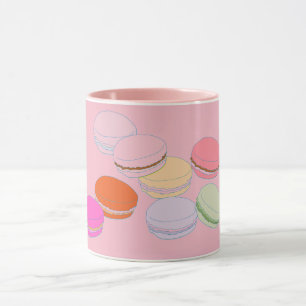 Pink French Macaron Coffeee Mug