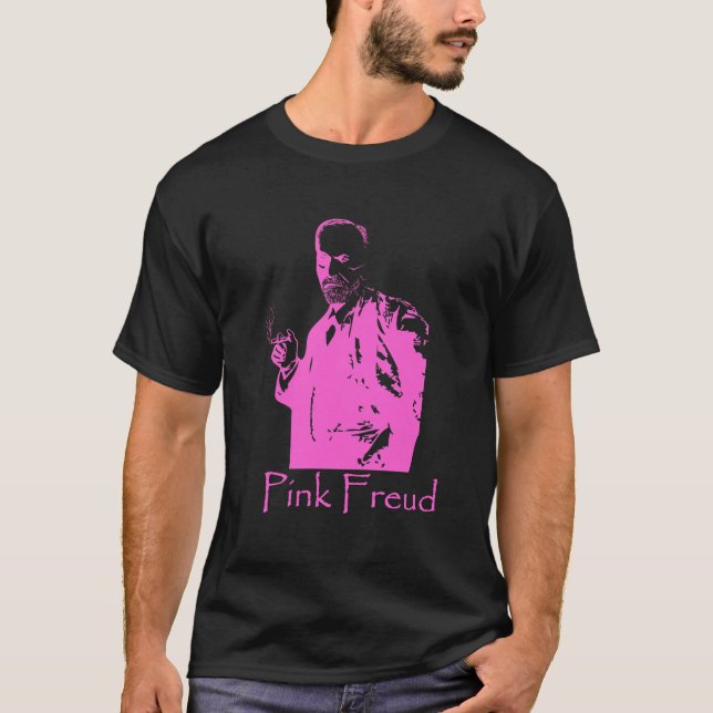 Pink Freud dark t-shirt (Front)