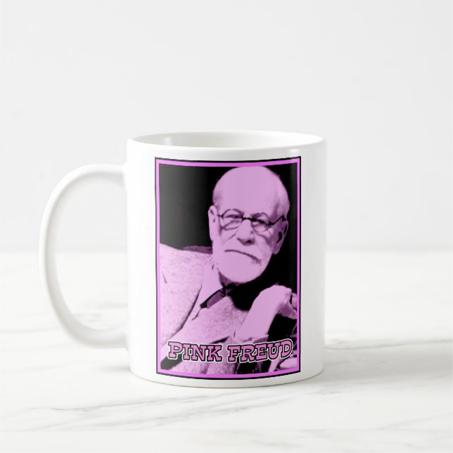 Pink Freud Funny Mug (Left)