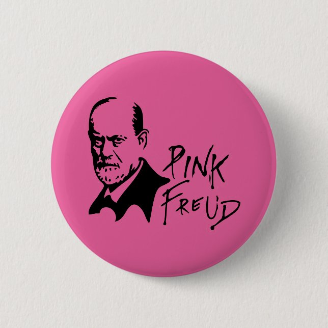 PINK FREUD Psychoanalysis Sound Edition 6 Cm Round Badge (Front)