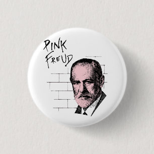 Pink Freud Sigmund Freud 3 Cm Round Badge