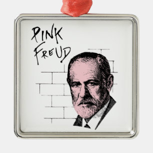 Pink Freud Sigmund Freud Metal Tree Decoration