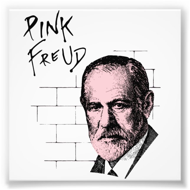 Pink Freud Sigmund Freud Photo Print (Front)