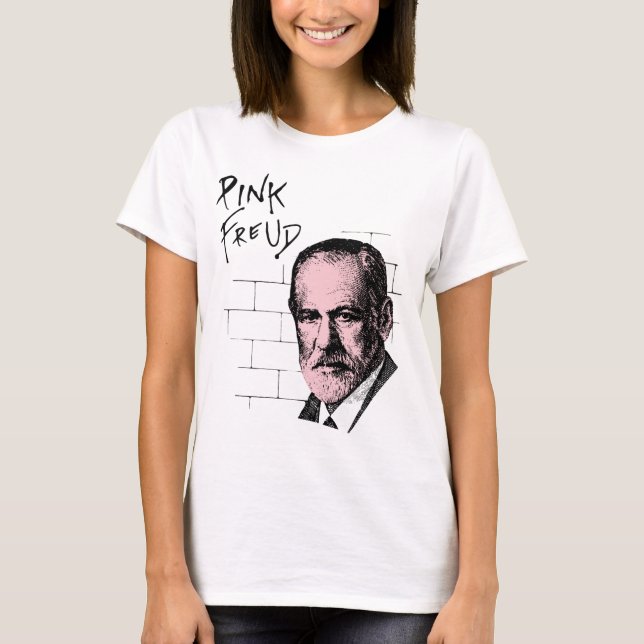 Pink Freud Sigmund Freud T-Shirt (Front)