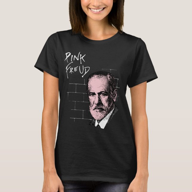 Pink Freud Sigmund Freud T-Shirt (Front)