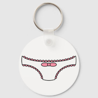Pink Frilly Panties Key Ring
