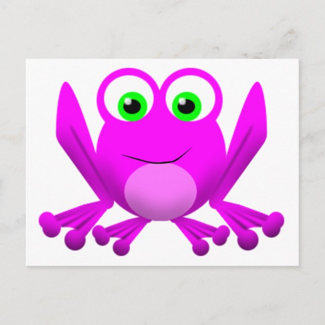 PINK FROGGY POSTCARD (Front)