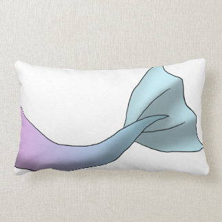 Pink/Frost Gradient Mermaid Tail Lumbar Cushion