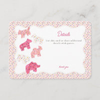 Pink Frosted Animal Cookies Details Insert