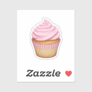 Pink Frosted Cupcake Emoji