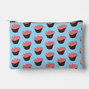 Pink Frosted Cupcake Small Accessory Pouch
