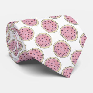 Pink Frosted Sugar Cookie Cookies Sprinkles Tie