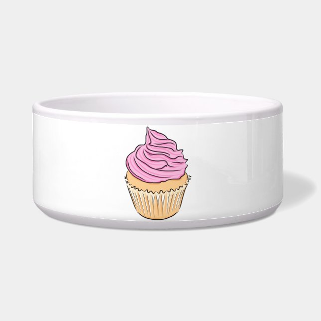 Pink Frosting Cupcake Yummy Birthday Party Cupcake (Front)