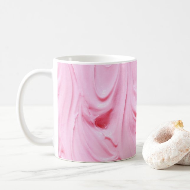 PInk Frosting Swirl Coffee Mug (With Donut)