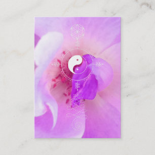 *~* Pink Fuchia Lavender Violet Rose Floral Business Card