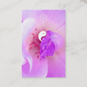 *~* Pink Fuchia Lavender Violet Rose Floral Business Card