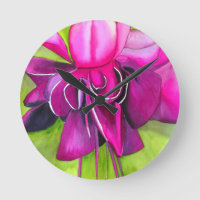 Pink Fuchsia pop art watercolour flower