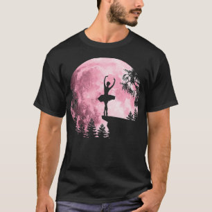 Pink FullMoon Ballet Dancing Moonlight of Women Ba T-Shirt