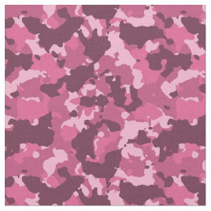Pink Fun Camouflage Camo Military For her Fabric
