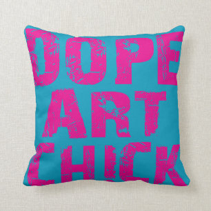 pink Funk Dope Art Chick Pillow