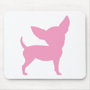 Pink Funny Chihuahua Mouse Pad