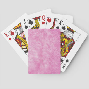 Pink Fur Frenzy Playing Cards