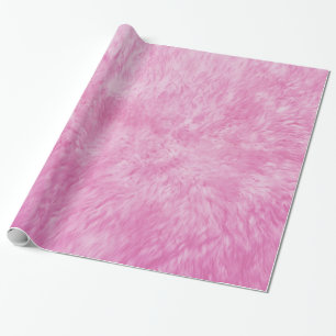 Pink Fur Frenzy Wrapping Paper