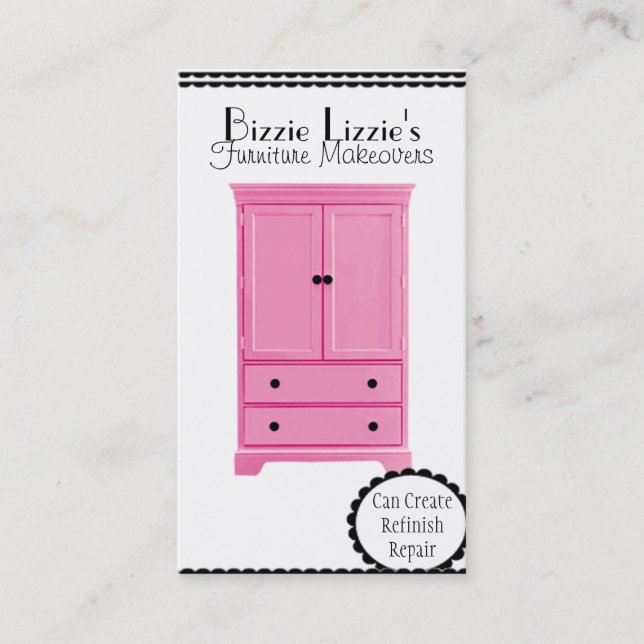 Pink Furniture Business Card (Front)