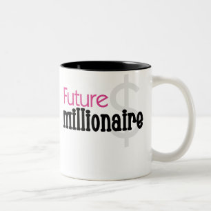 PINK FUTURE MILLIONAIRE Two-Tone COFFEE MUG