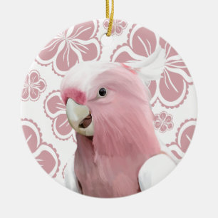 Pink Galah Cockatoo   Ceramic Ornament