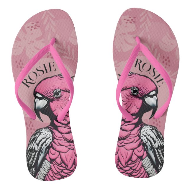Pink Galah Thongs (Footbed)