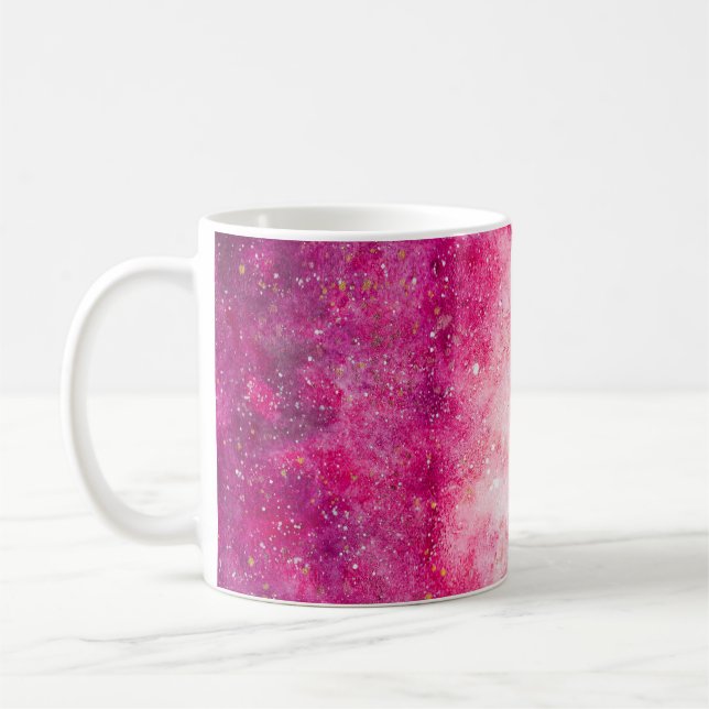 Pink galaxy coffee mug (Left)