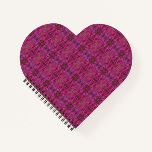 Pink Galaxy Heart Shape Notebook