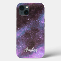 Pink Galaxy Sparkles Abstract Personalised