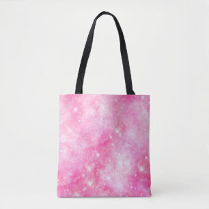 Pink Galaxy Universe Tote Bag