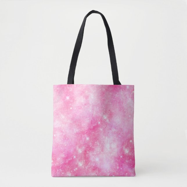 Pink Galaxy Universe Tote Bag (Front)
