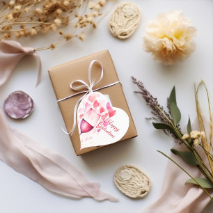  Pink galentines    Heart Sticker