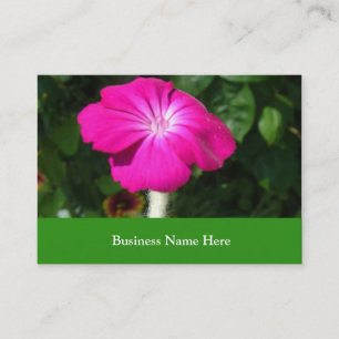 pink garden flower business card