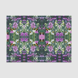 Pink Garden Phlox Landscape with Cone Flowers Tissue Paper