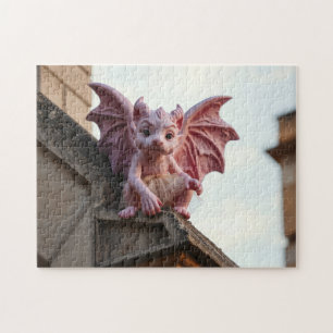 Pink Gargoyle Jigsaw Puzzle
