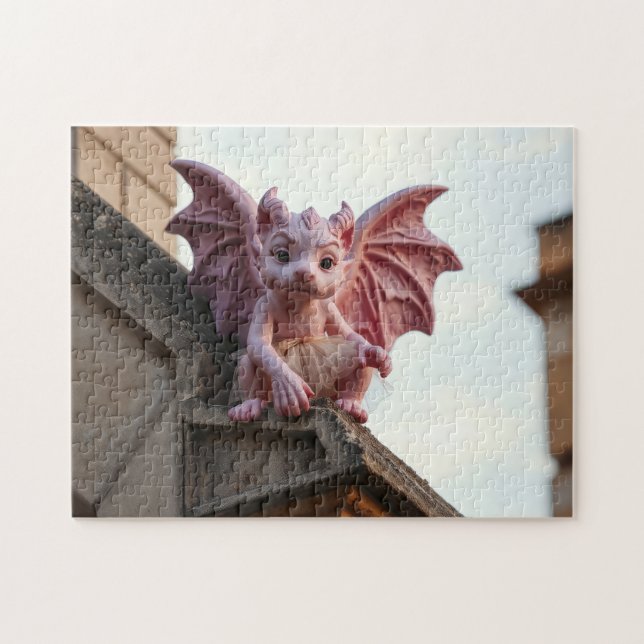 Pink Gargoyle Jigsaw Puzzle (Horizontal)