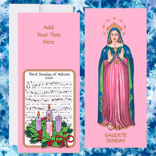 Pink Gaudete Sunday Standing BVM Advent (Creator Uploaded)