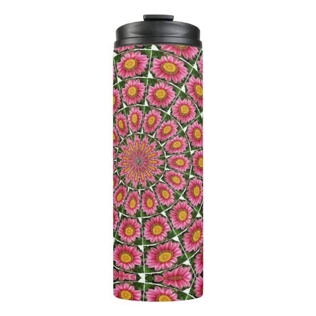 Pink Gazania Thermal Tumbler (Front)