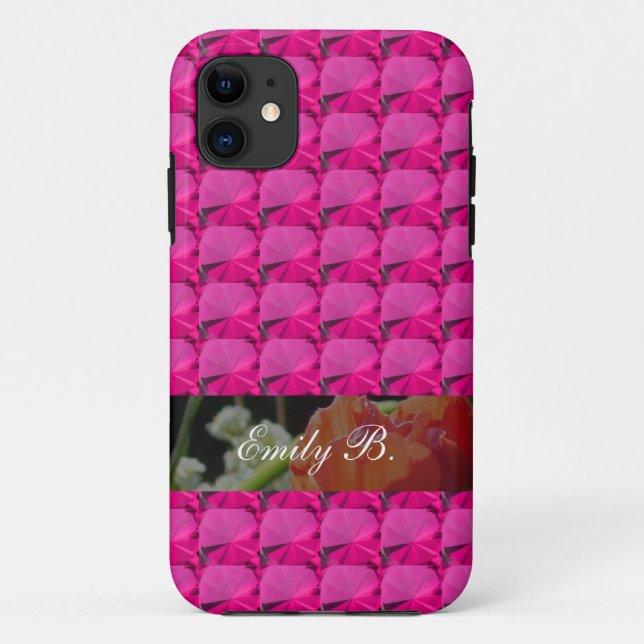 pink gem stones Case-Mate iPhone case (Back)